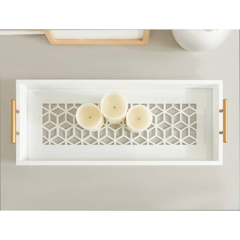 Kate and Laurel Caspen Rectangle Decorative Tray