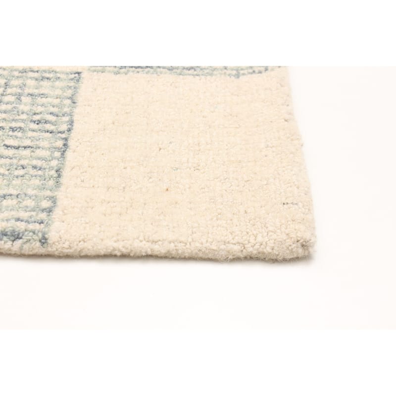 ECARPETGALLERY Hand Tufted Timeless Cream Wool Rug - 5'0 x 7'10