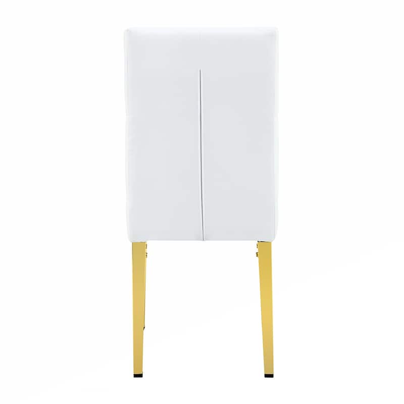 4PCS Gold Metal Legs Dining Chairs