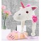 preview thumbnail 6 of 4, DolliBu Happy Mother’s Day Super Soft White Unicorn Plush Hat - 16 inches