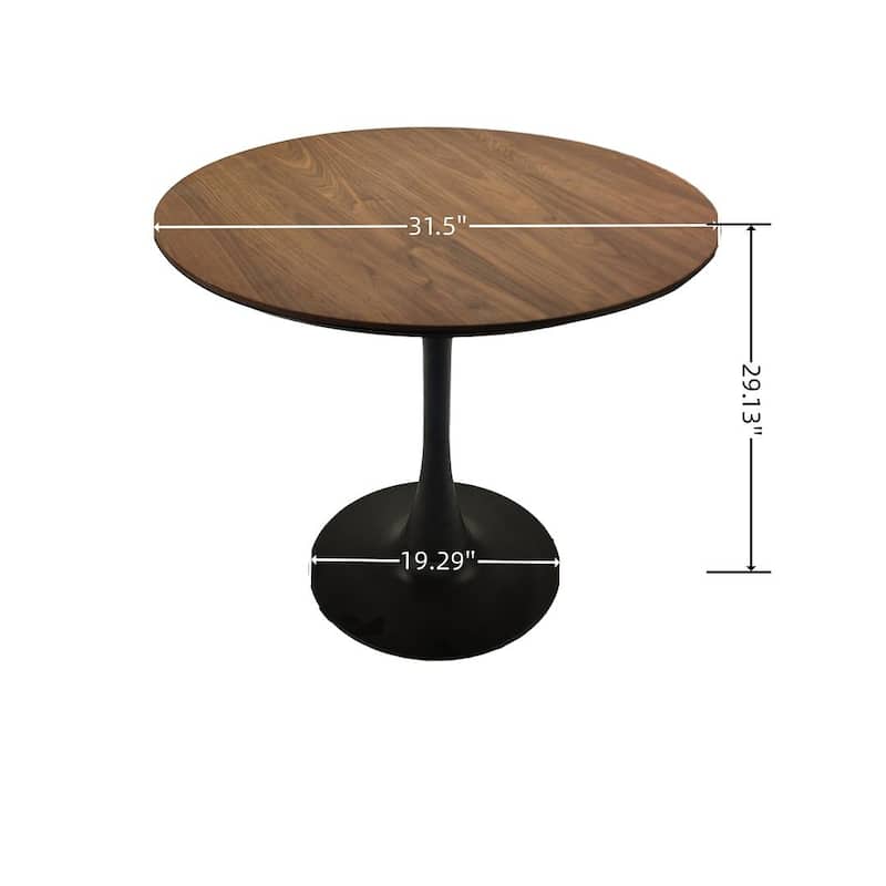 5 Pieces Dining Set, Round Dining Table with 4 Chairs