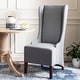 preview thumbnail 2 of 8, SAFAVIEH Dining Deco Bacall Arctic Grey Dining Chair - 24" x 28.3" x 47"