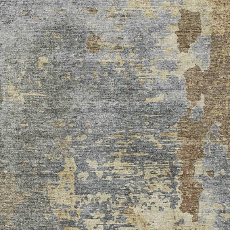 HomeRoots Abstract Transitional Rectangle Outdoor Rug