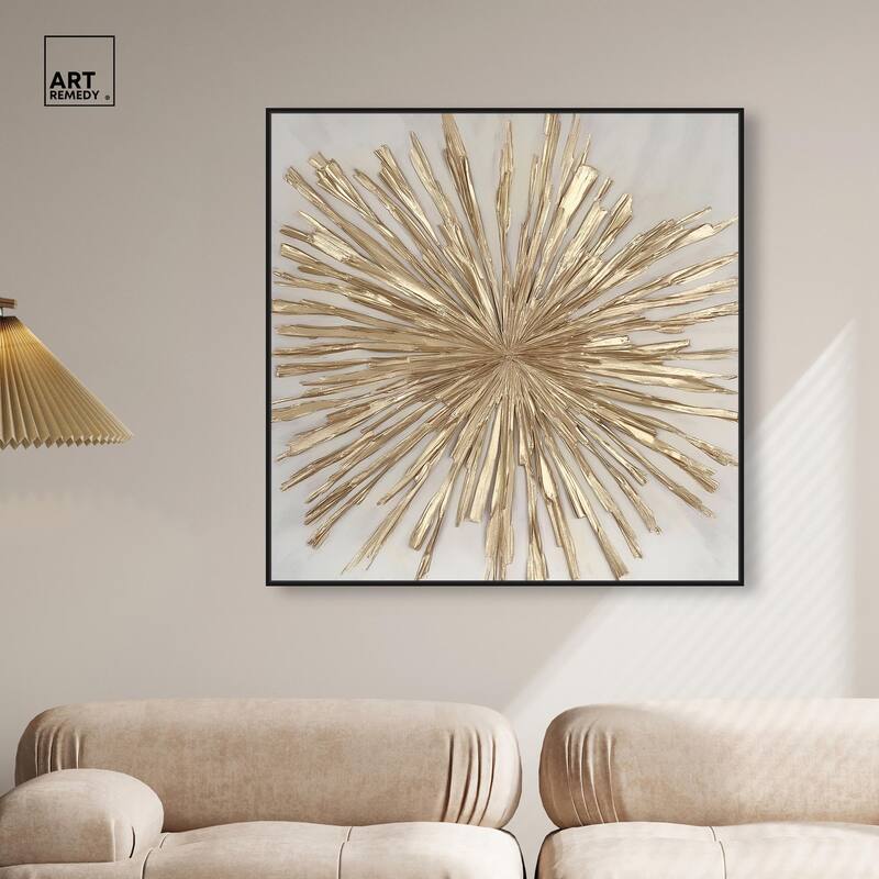 Golden Zenith Canvas by Art Remedy