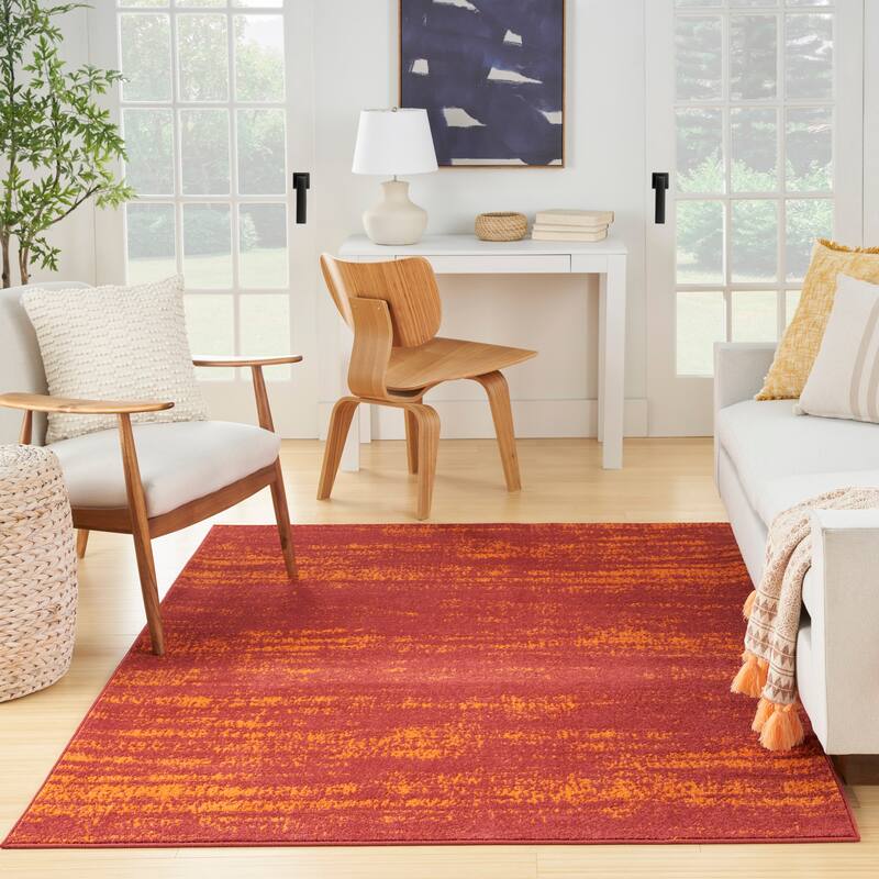 Nourison Essentials Solid Indoor/Outdoor Area Rug