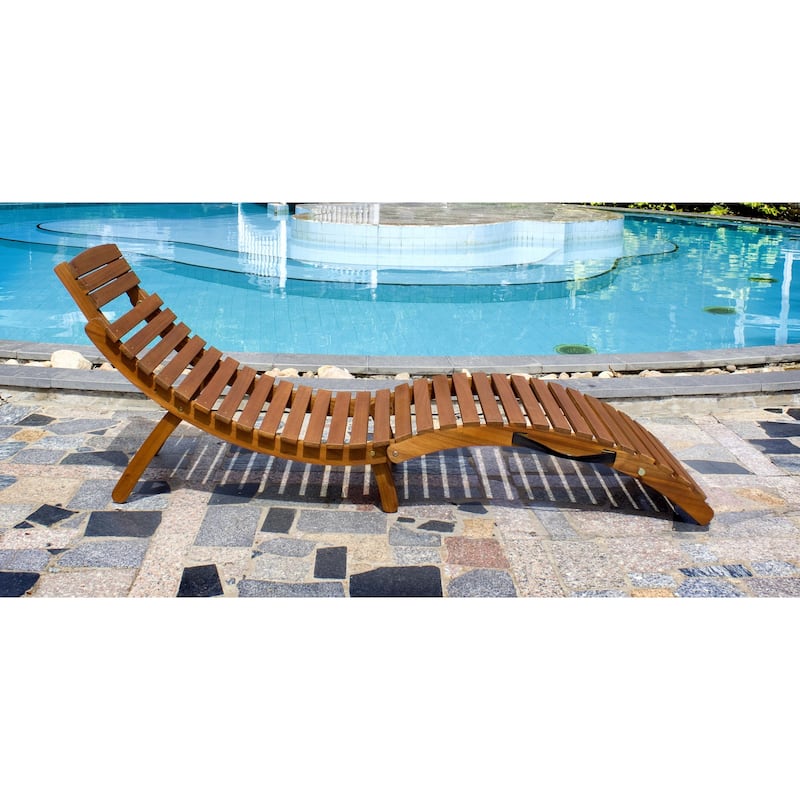 Shi Shi Curved Folding Chaise Lounger by Havenside Home