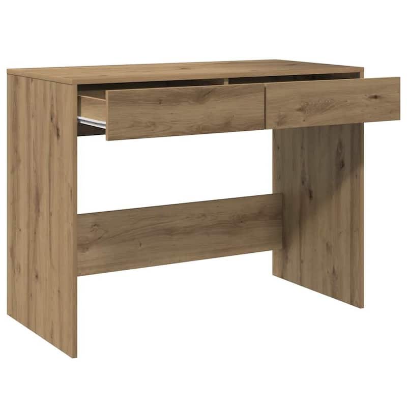 vidaXL Desk Artisan oak Engineered wood Medium Desk Rectangular