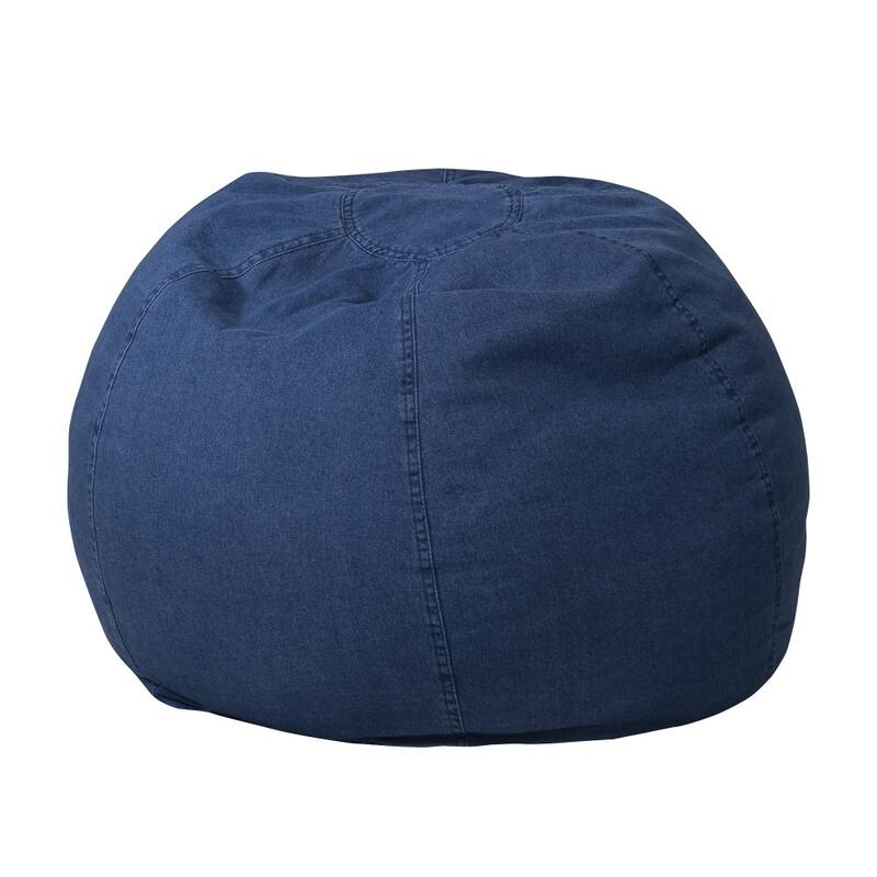 Small Refillable Bean Bag Chair for Kids and Teens - Denim