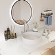 preview thumbnail 7 of 36, BNK 16 inch White Ceramic Circular Vessel Bathroom Sink