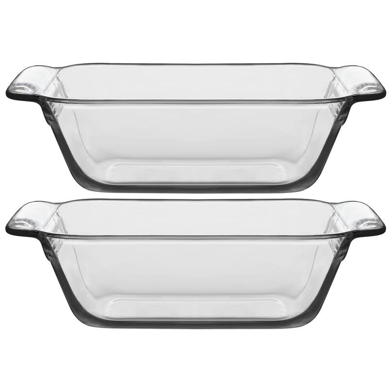 Libbey Bakers Premium Glass Loaf Baking Dish Set of 2