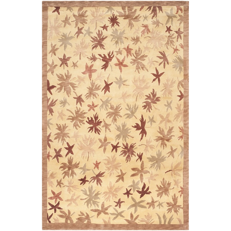 SAFAVIEH Couture Hand-knotted Tibetan Ettina Modern Wool Rug with