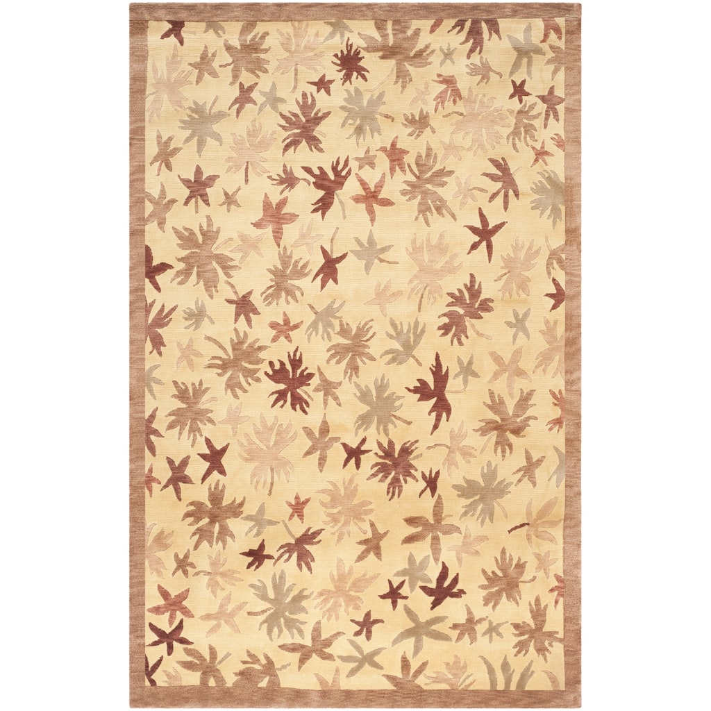 SAFAVIEH Couture Hand-knotted Tibetan Ettina Modern Wool Rug with