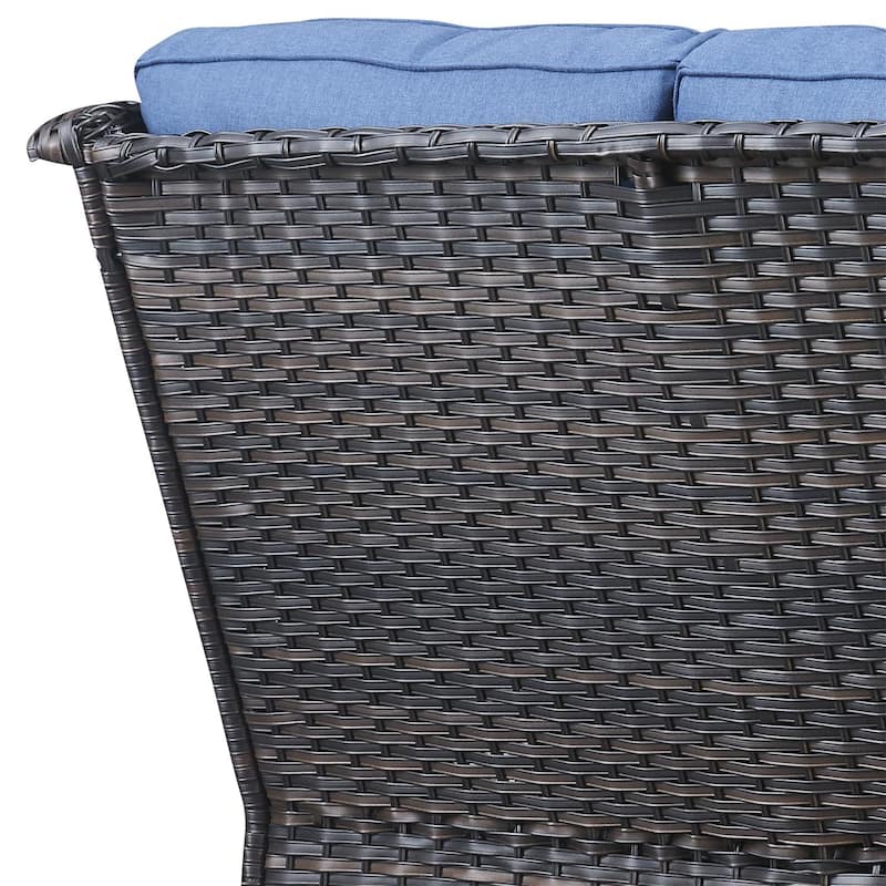 Gymojoy Outdoor Wicker 3 Seater Sofa Furniture Outdoor Sofa