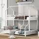 preview thumbnail 18 of 22, Nestfair Twin over Full Metal House Bunk Bed with Ladder and Slats