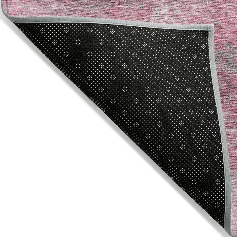 Machine Washable Indoor/Outdoor Abstract Blend Chantille Rug
