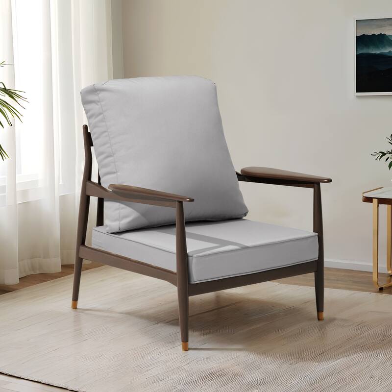 22 x 21 in Outdoor Patio Deep Seat Cushions Set Water Resistant