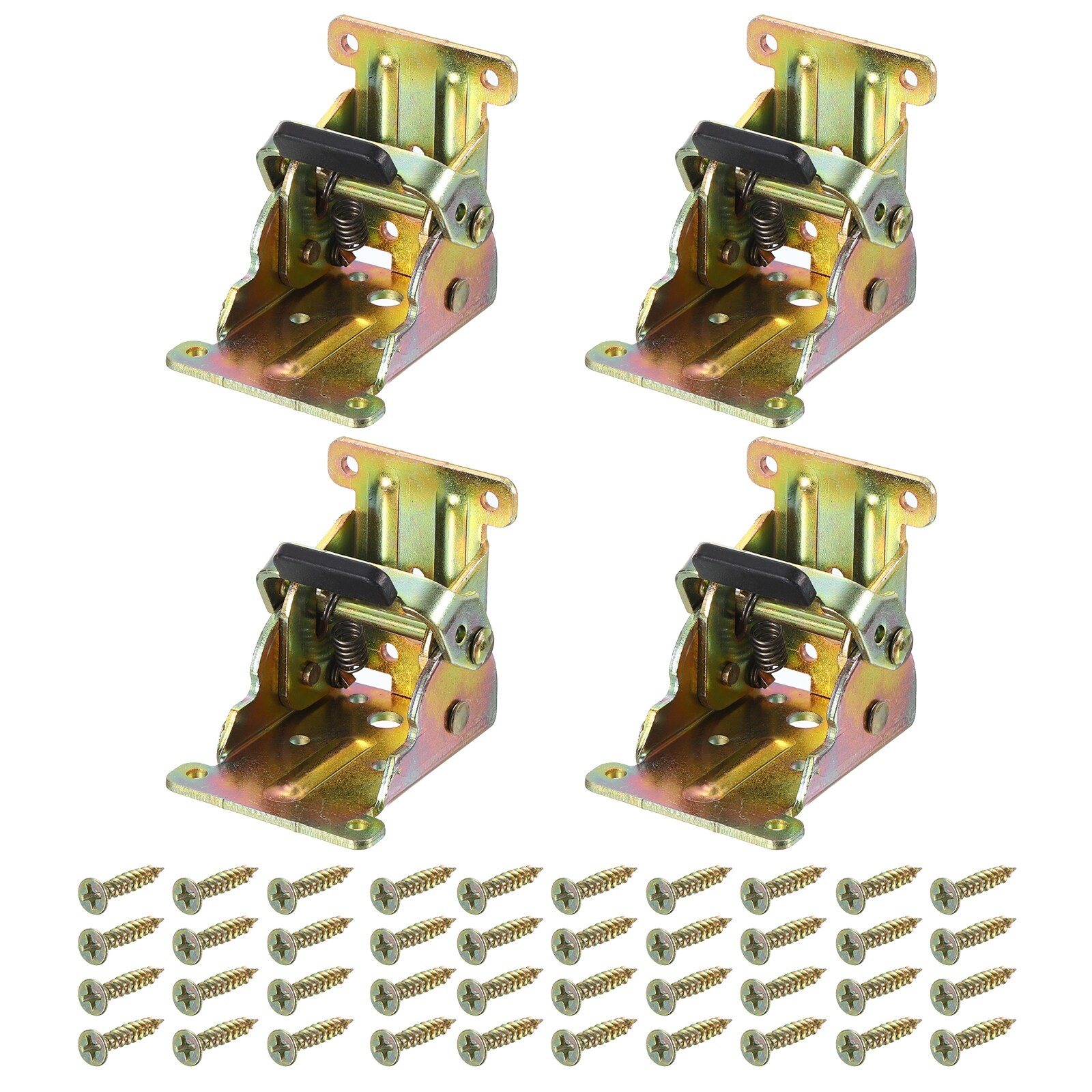 Table leg folding brackets foldable self lock hinges bed bath
