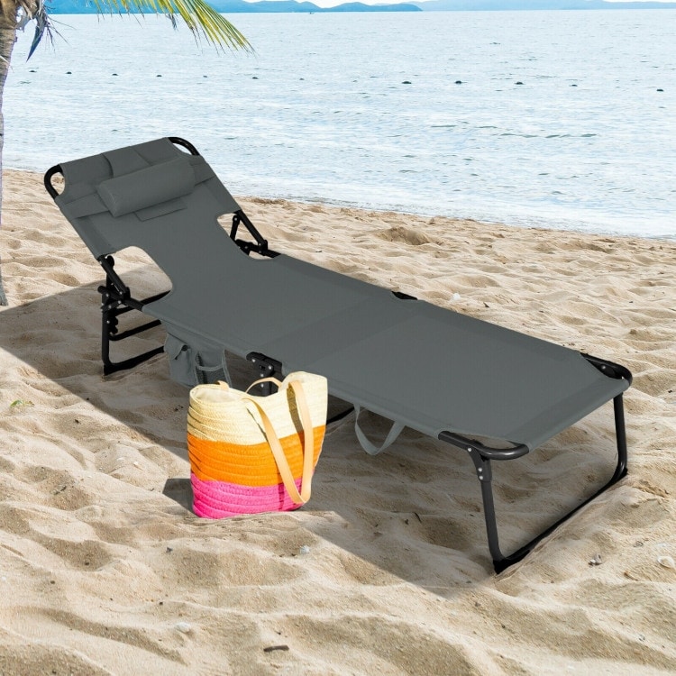 Foldable beach lounge sale