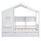 preview thumbnail 7 of 34, Playhouse Design Twin Size House Wooden Bed with Trundle, Modern Design for Kids with Storage Shlef