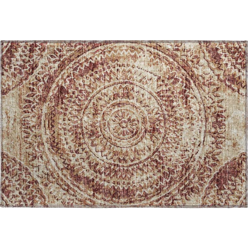 Premium Washable Super Soft Boho Medallion Mayfield Rug