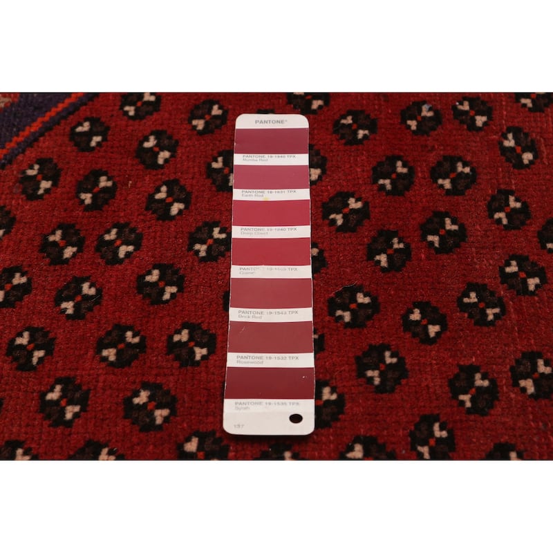 ECARPETGALLERY Hand-knotted Andelz Red Wool Rug - 4'2 x 6'9