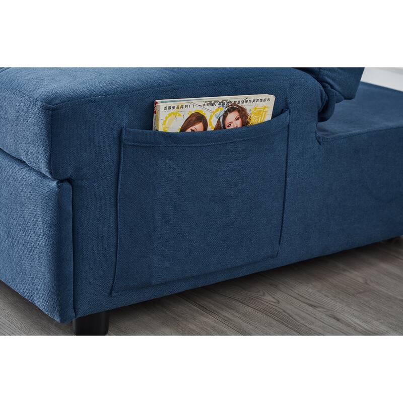 Roomfitters Modern "Recliner Chair Bed" for Living Room and Bedroom, Linen Fabric, Comfortable and Stylish