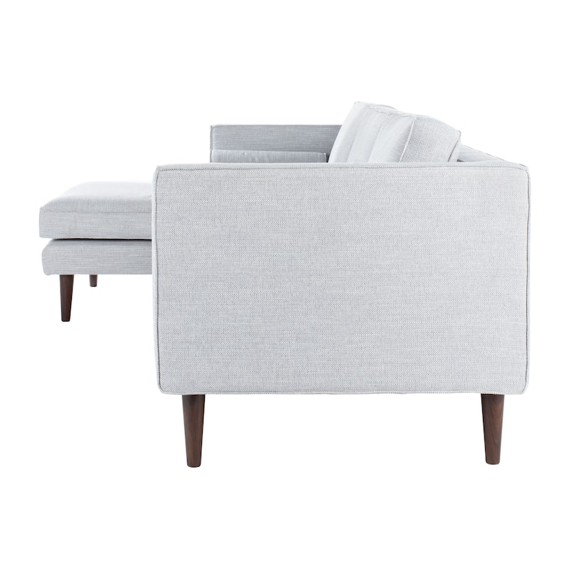 SAFAVIEH Couture Dulce Mid-Century Chaise Sofa - 98"W x 60"D x 33"H