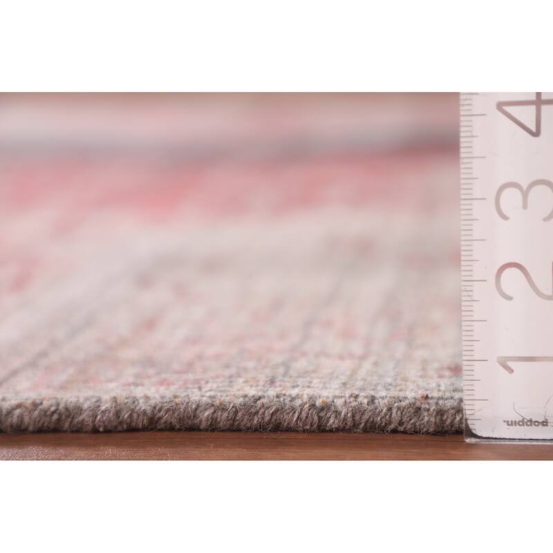 Multi-Color Abstract Modern Area Rug Hand-Knotted Wool Carpet - 5'3"x 8'4"