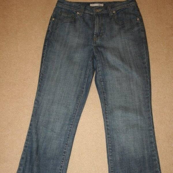 Shop Chico S Platinum Sz 0 Stretch Denim Facet Rg Jeans 29 X 31 1