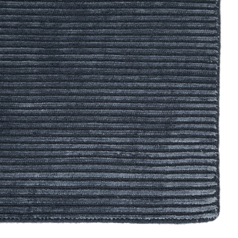 Phase Handmade Solid Color Textured Wool/ Viscose Area Rug