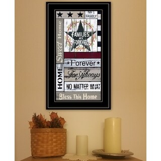 TrendyDecor4U Farmhouse "Families are Forever" Framed Print Wall Art by ...