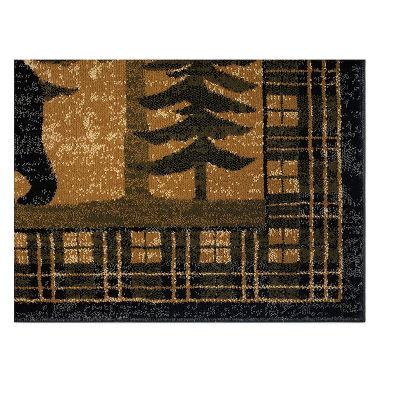 Sunset Valley Cub Country Antique Lodge Area Rug