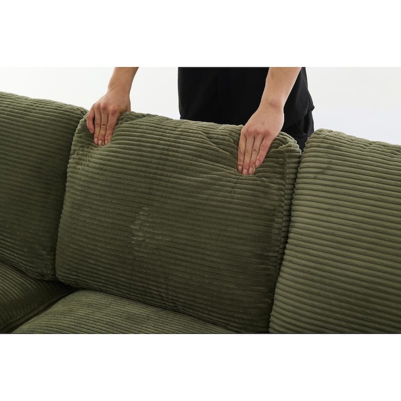 99x69" Modular Sofa,L-Shape Sleeper Couch,Modern Living Room Furniture