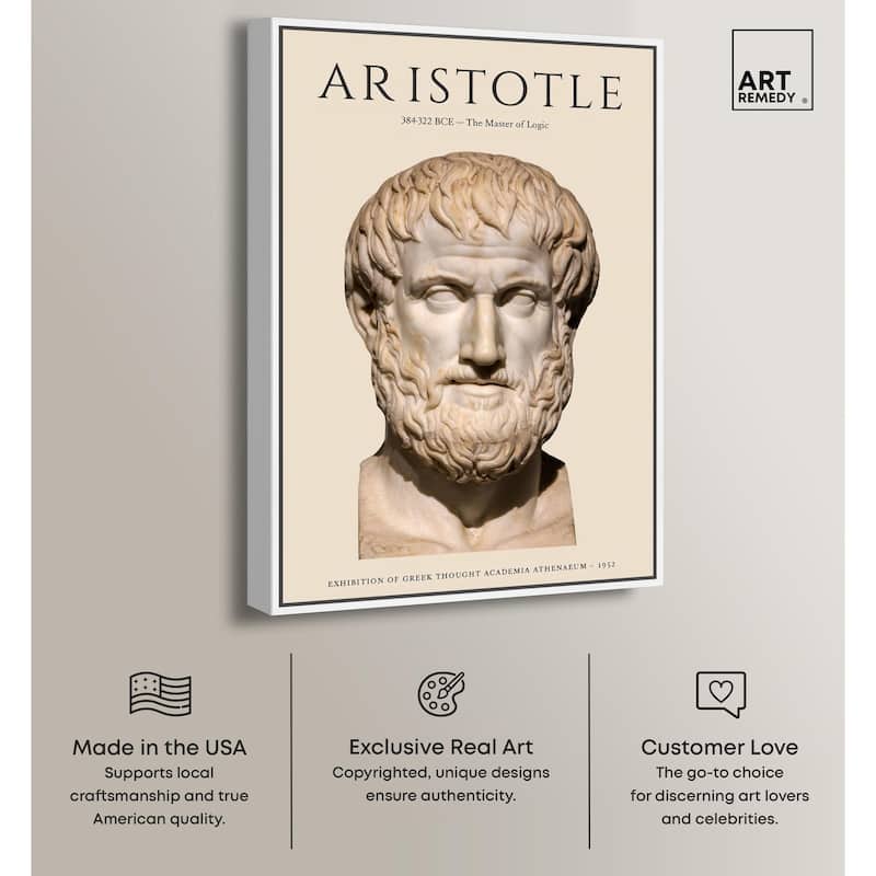 Greek Thinker Canvas by Art Remedy