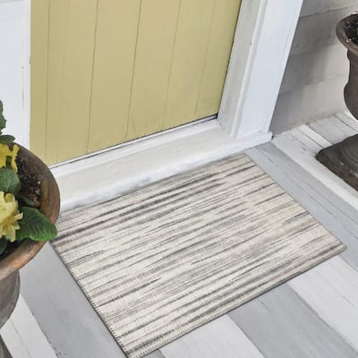 Indoor/Outdoor Waverly Modern Stripes Washable Rug