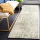 preview thumbnail 83 of 90, SAFAVIEH Adirondack Lida Modern Abstract Distressed Rug 2'6" x 10' Runner - Sage/Ivory - Runner