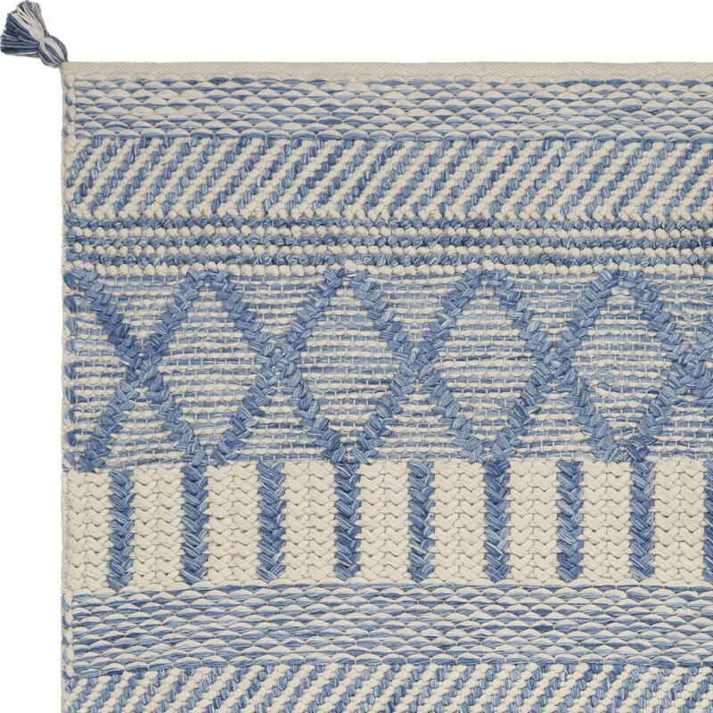 Denim Nautical Tribals Hand-woven Rug