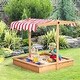preview thumbnail 1 of 5, Kids Wooden Sandbox - Multi Multi