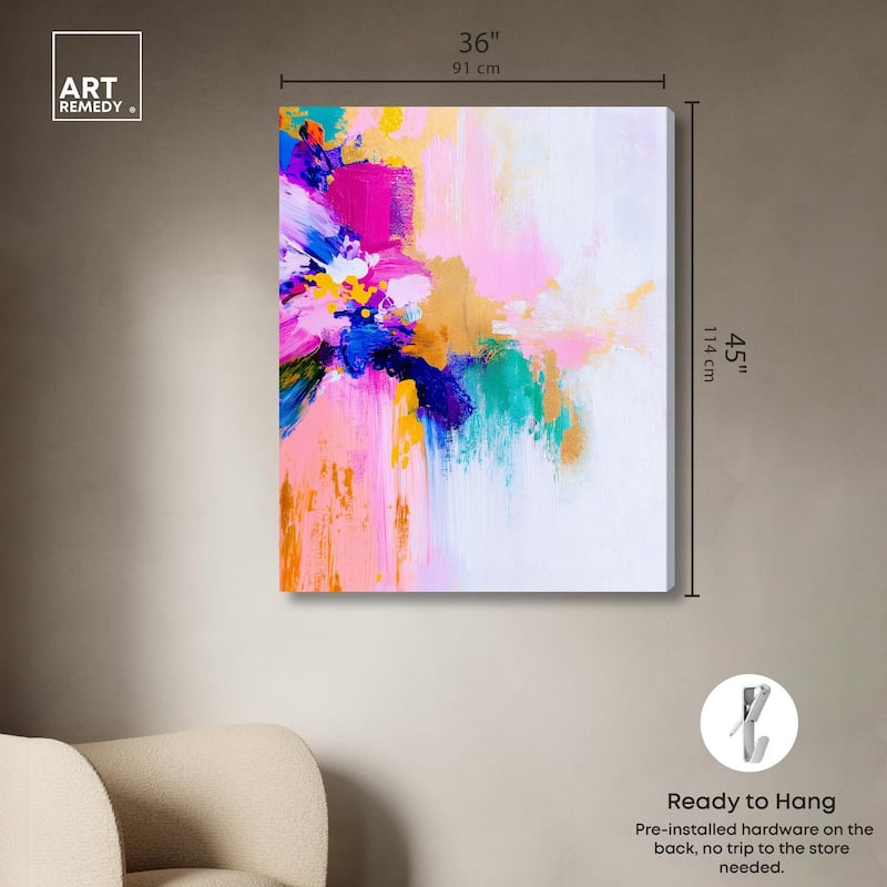 Contrast of Purity III Canvas by Art Remedy, Gallery Wrapped