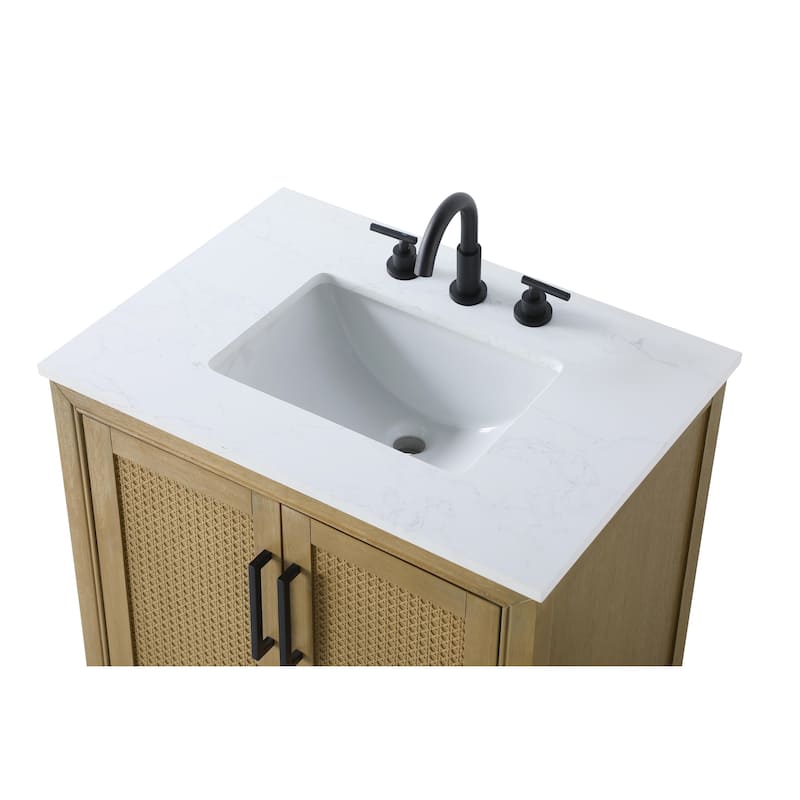 Elegant Lighting VF29530 Alina 30" Free Standing Single Basin Vanity