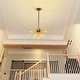 preview thumbnail 13 of 11, 10-Light Modern Large Round Sputnik Starburst Pendant Light Firework Semi-Sphere Globe Chandelier - 34.2 in. W x 19.6 in. H