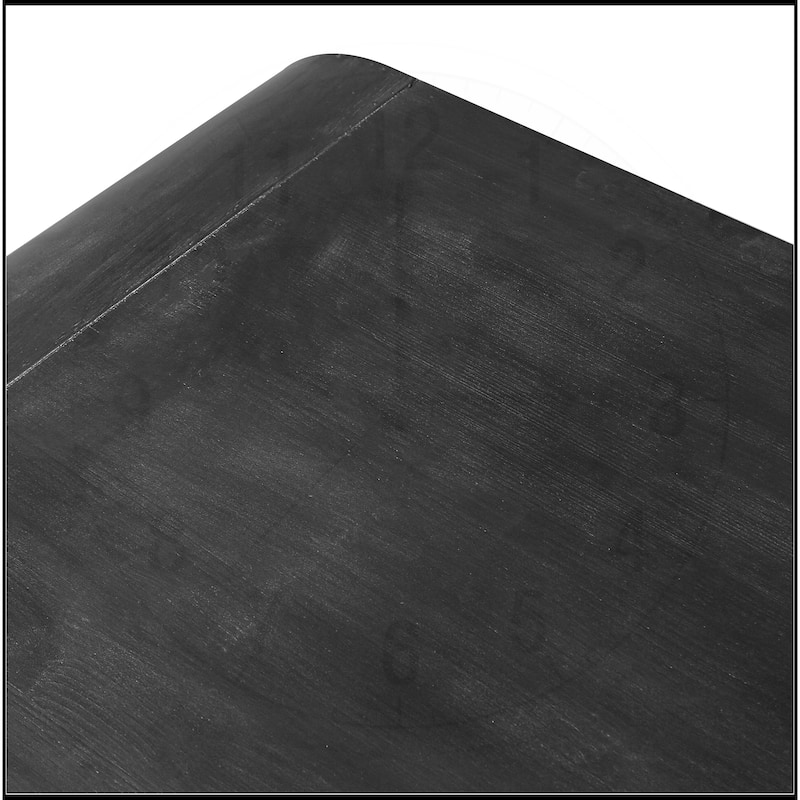 Farmhouse Vintage Crafts Coffee Table,Curved Art Deco Design