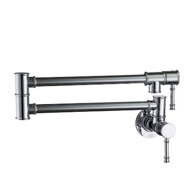 1.8 GPM Wall Mounted Foldable Kitchen Pot Filler