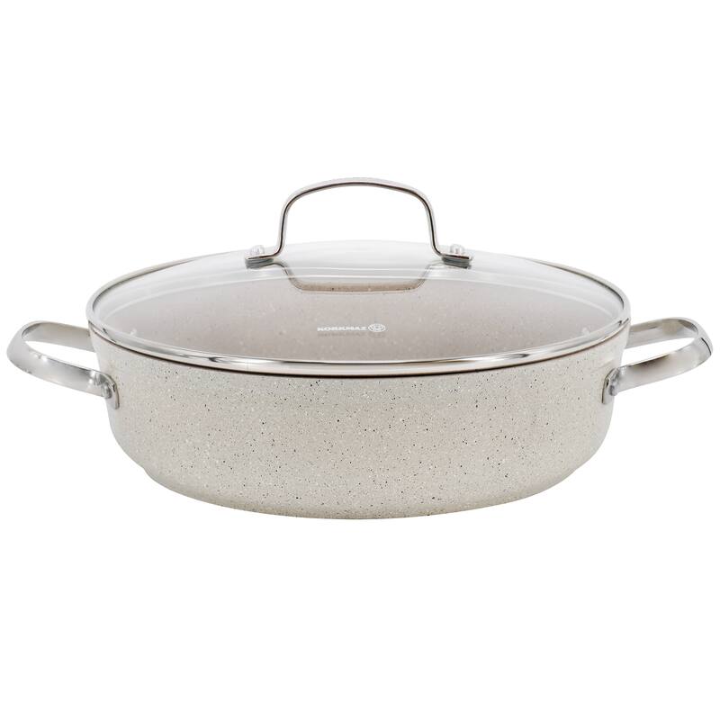 3.5 Liter Aluminum Nonstick Low Casserole in Tan