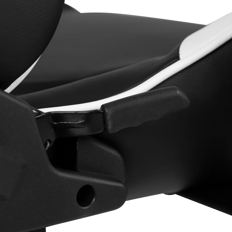Racing Gaming Ergonomic Chair with Reclining Back, Footrest in LeatherSoft