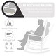 preview thumbnail 11 of 38, VEIKOUS Wood 3-piece Outdoor Rocking Chair and Folding Table Set