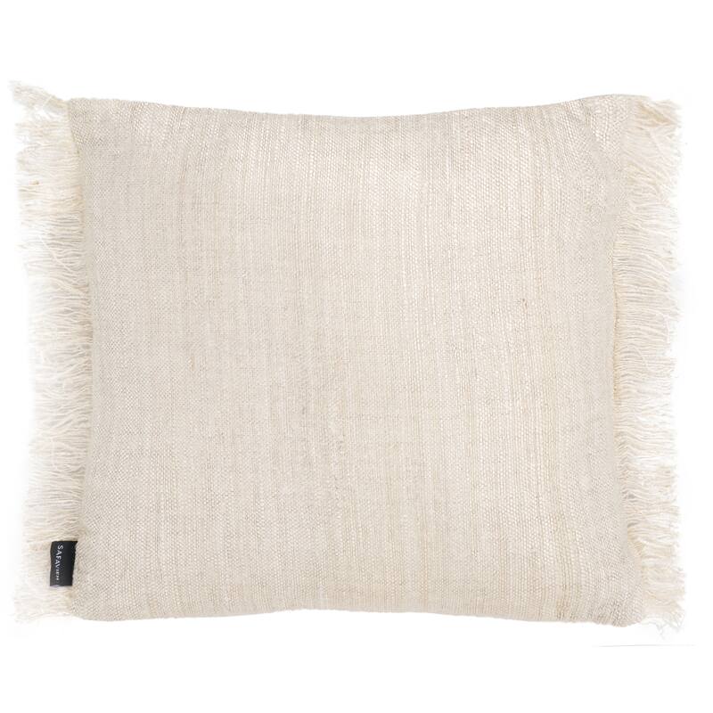 SAFAVIEH Home Lurenz 20-inch Ivory Cotton Pillow