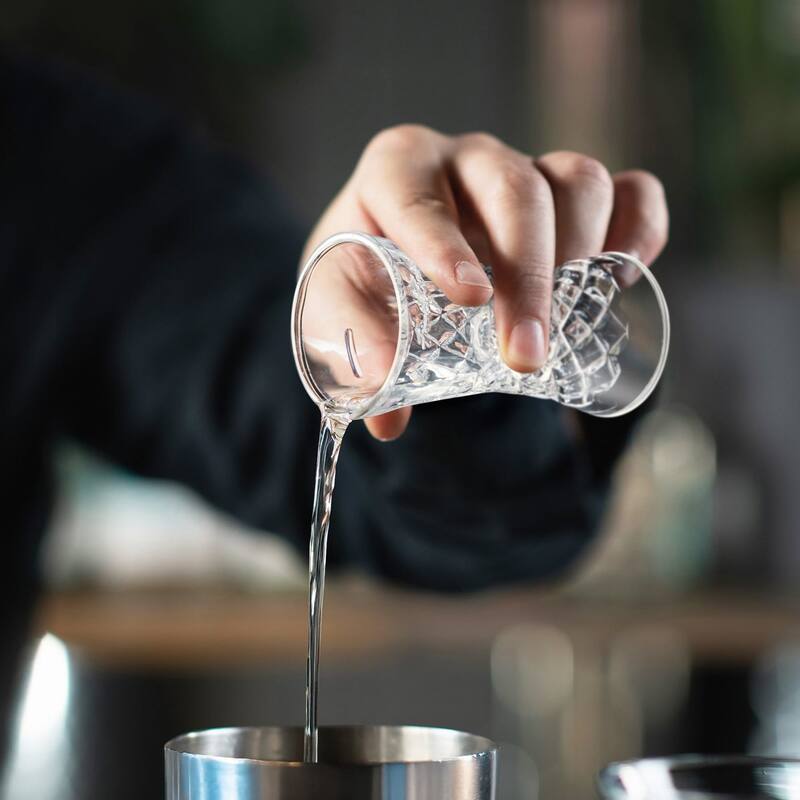 Final Touch Yarai Glass Double Jigger