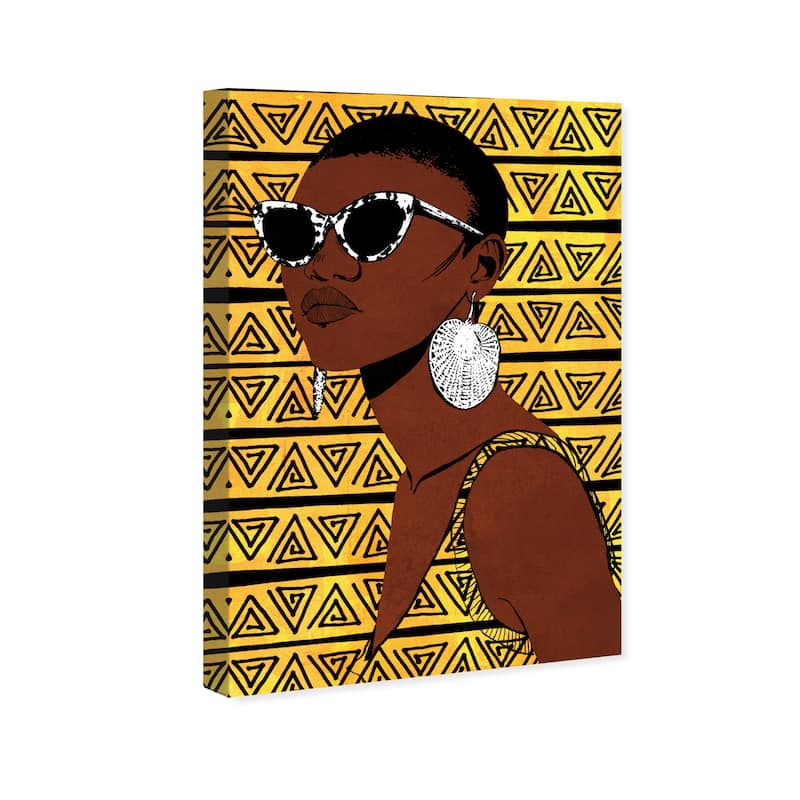 Wynwood Studio Canvas Fashion and Glam Vertigo Yellow and Modern & Contemporary Wall Art Canvas Print