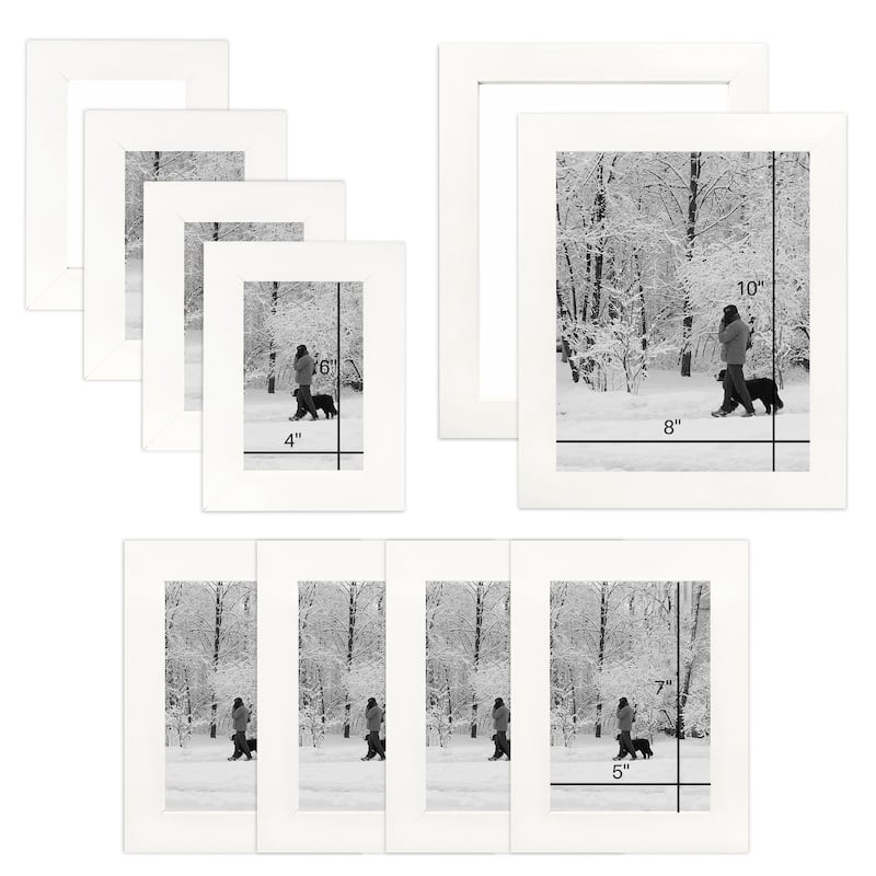 10-Photo Sockets Frame Set - Stylish Display for Cherished Memories